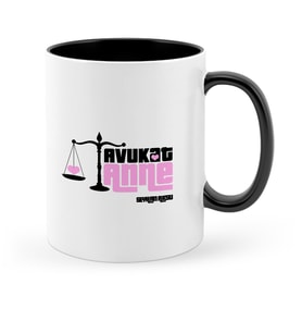 BK Gift Kişiye Özel Avukat Anne Siyah Kupa Bardak  1