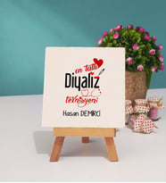 Mesajlı Diyaliz Teknisyeni Hediye Dekoratif Taş Baskı 