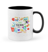 BK Gift Kişiye Özel Sınıf Öğretmeni Siyah Kupa Bardak  7