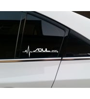 Kia Soul Yan Cam Sticker Oto Kapı Çıkartma 20cmx7cm
