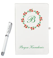Kişiye Özel Defter Ve Kalem Set Hediye Paketinde Şık Tasarım