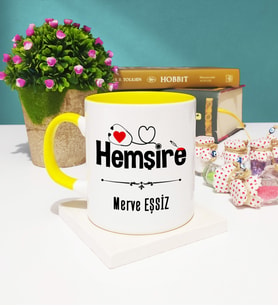 Hemşire Kupa Bardak Sarı