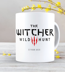 BK Gift Kişiye Özel The Witcher Beyaz Kupa Bardak-5