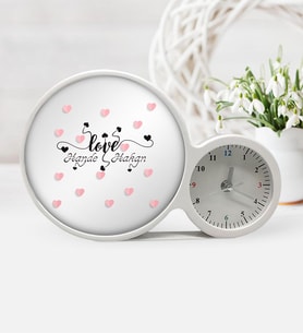 BK Gift Kişiye Özel Sevgililer Günü Saatli Sihirli Led Ayna Çerçeve  28
