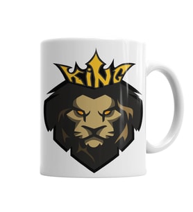 King Lion Kupa Bardak Porselen