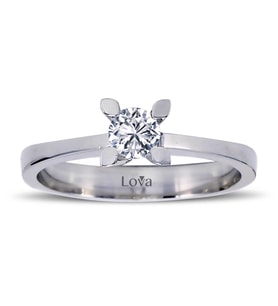 Lova E Renk 0,30 Karat Pırlanta Tektaş Yüzük - 1050046