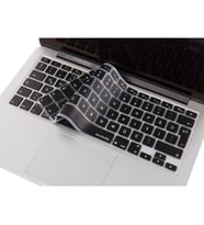 Laptop MacBook Air Pro Klavye Koruyucu 13inc 15-17inc Türkçe Baskı A1466 A1502 (Siyah)