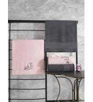 Cotton Box %100 Pamuk Hamam Havlu Seti Colorful Antrasit-Pembe