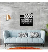 Sevgiliye Özel Ahşap Sinema Klaket Tablo