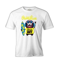 Florida - Sörf Beyaz Erkek Tshirt