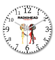 Radiohead Duvar Saati Bombeli Gercek Cam