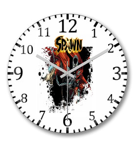 Spawn Duvar Saati Bombeli Gercek Cam
