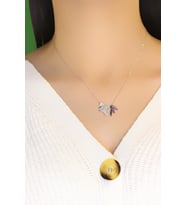 Balık Model Hayalet Gümüş Kolye