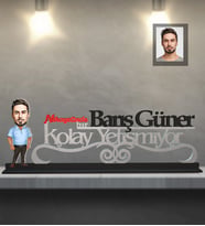 Kişiye Özel Erkek Karikatürlü Kolay Yetişmiyor Ahşap Biblo Model-8