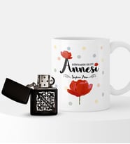 BK Gift Kişiye Özel Dünyanın En İyi Annesi Çakmak ve Kupa Seti (Model 1)