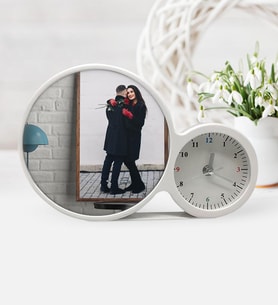 BK Gift Kişiye Özel Sevgililer Günü Fotoğraflı Saatli Sihirli Led Ayna Çerçeve  4