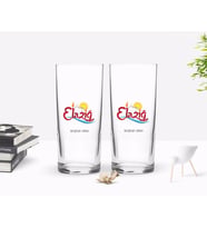 BK Gift Kişiye Özel Renkli Baskılı Elazığ Tasarımlı Turistik İkili Rakı Bardağı Seti-1 (Beyaz)