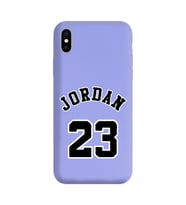 Iphone Xs Air Jordan Tasarımlı Mor Lansman Telefon Kılıfı