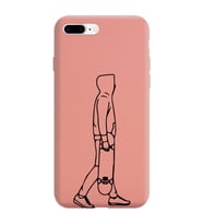 Iphone 7 Plus Çizgi Tasarımlı Pudra Lansman Telefon Kılıfı