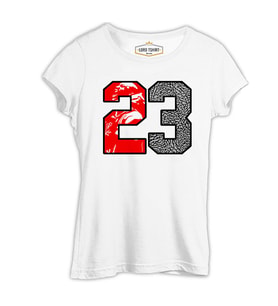 Basketball - Jordan  Beyaz Kadın Tshirt
