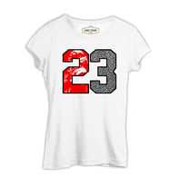 Basketball - Jordan  Beyaz Kadın Tshirt