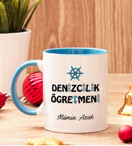 Denizcilik Öğretmenine Hediye Renkli Kupa Bardak