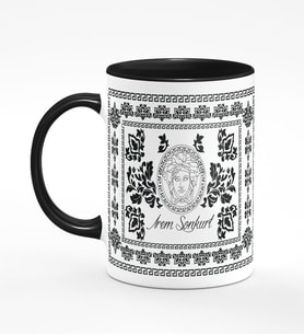 BK Gift Kişiye Özel Etnik Siyah Kupa Bardak S1