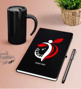 BK Gift Kişiye Özel Eczacı Siyah Defter Kalem Termos Mug Seti-4 (Model 1)