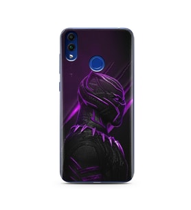 Black Panter Tasarım Süper Şeffaf Silikon Telefon Kılıfı Huawei Honor 8C 