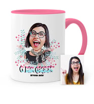 BK Gift Kişiye Özel Kadınlar Günü Temalı Karikatür Pembe Kupa Bardak  6