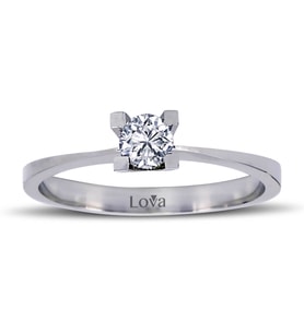 Lova H Renk 0,25 Karat Pırlanta Tektaş Yüzük - 1050008