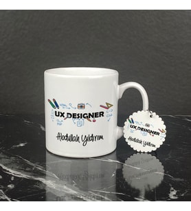 Ux Designer Kupa Bardak ve Anahtarlık Set