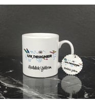 Ux Designer Kupa Bardak ve Anahtarlık Set
