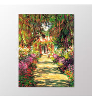 Arty Tablo Giverny'de Bahçe Tablo (Karışık)