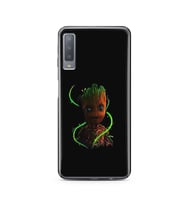 Baby Groot Tasarım Süper Şeffaf Silikon Telefon Kılıfı Samsung A7 (2017)