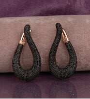 Gümüş Zirkon Taşlı Fantezi Küpe (Rose)