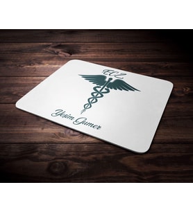 Kişiye Özel Eczaneci Tasarımlı Mouse Pad (Renksiz)