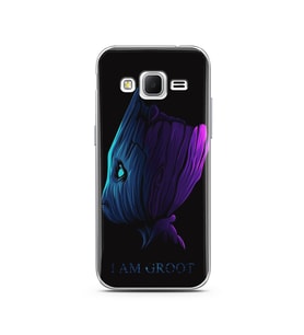 Baby Groot Tasarım Süper Şeffaf Silikon Telefon Kılıfı Samsung Core Prime