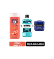 Neutrogena Besleyici Bakım 300 ml + Listerine Cool Mint 250 ml + Le Petit Marseillais Şeftali 400 ml