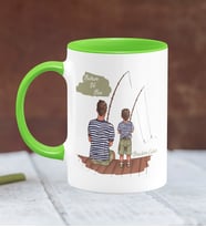 BK Gift Kişiye Özel Babalar Günü Temalı Yeşil Kupa Bardak 26394y
