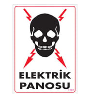 SÖNSAN UYARI LEVHALARI ''ELEKTRİK PANOSU'' PVC 25*35