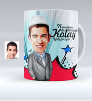 BK Gift Kişiye Özel Bay Mühendis Karikatürlü Beyaz Kupa Bardak  1