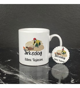 Arkeolog Kupa Bardak ve Anahtarlık Set 001