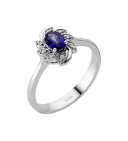 Sirius Pırlanta ve Oval Safir Taşlı Yüzük 0717R0182