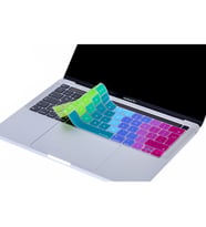 MacBook Pro TouchBar KlavyeKoruyucu 1706 1989 2159 1707 1990 UK İngilizce Dazzle (Pembe-Fuşya)