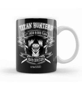 Attack On Titan Titan Hunters Kupa Bardak Porselen