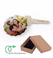 Kişiye Özel Fotoğraf Baskılı Anahtarlık
