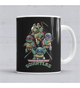 Squirtles Ninja Kaplubağlar Kupa Bardak Porselen