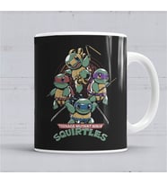 Squirtles Ninja Kaplubağlar Kupa Bardak Porselen