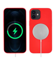 Apple iPhone 12 Mini Kılıf Zore Silksafe Wireless Kılıf (Kırmızı)